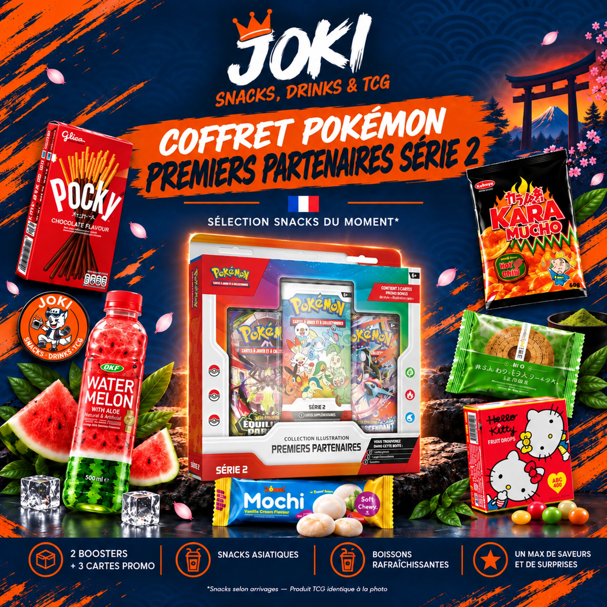 JOKI Box - 1X Coffret Premiers Partenaires – Série 2 + 6 Snacks